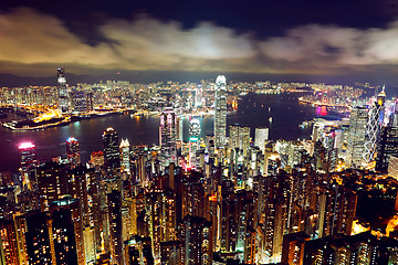 Image showing Hong Kong at night