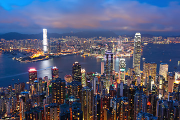 Image showing Hong Kong at night