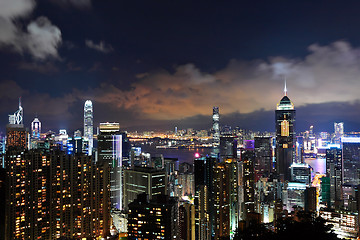 Image showing Hong Kong at night