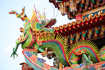 Image showing Dragon on the roof