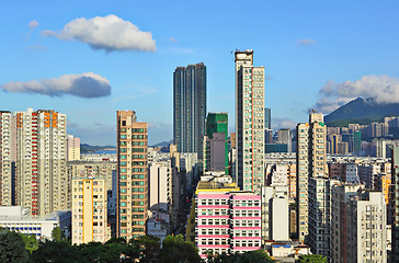 Image showing Hong Kong crowded buildings