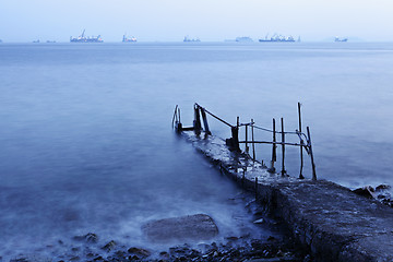 Image showing Jetty on sea