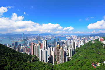 Image showing Hong Kong view from the peak