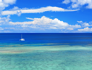 Image showing beautiful sea in Okinawa