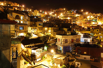 Image showing jiu fen village at night