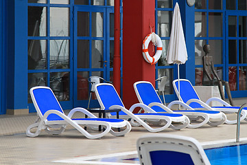 Image showing Deck chairs