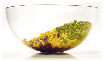 Image showing Corn beans and peas.