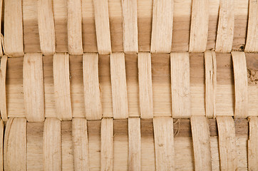 Image showing Background of rustic interlaced straw