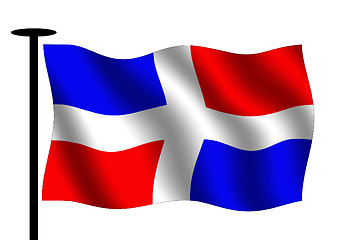 Image showing Dominican Republic flag