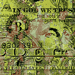 Image showing Grunge Dollar Bill