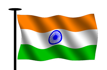 Image showing Flag of India