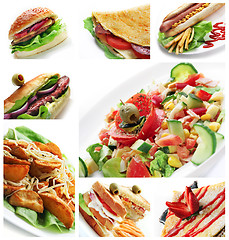 Image showing Restaurant Food Collage