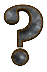 Image showing rusty question mark