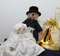 Image showing christmas bridal bears