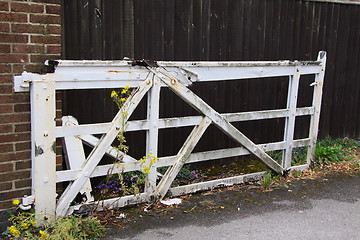 Image showing wooden gate