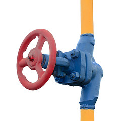 Image showing Gas valve on the tube