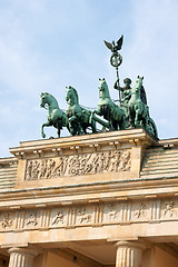 Image showing Brandenburg Gate and Quadriga