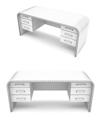 Image showing Wire-frame desk