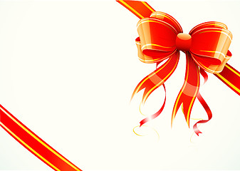 Image showing gift bow and ribbon