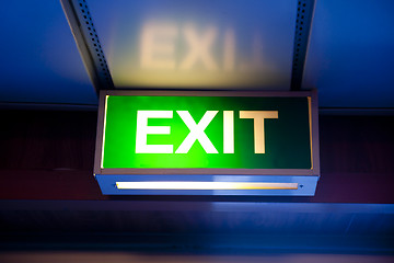 Image showing Exit