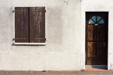 Image showing Closed Window and Door