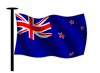 Image showing Flag of New Zealand