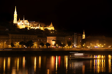 Image showing night view of panorama Budapest, Hungary