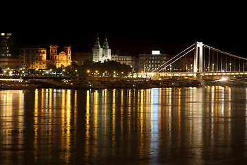 Image showing night view of panorama Budapest, Hungary