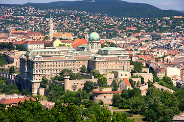 Image showing Buda castle, Budapest, Hungary from Citadel 