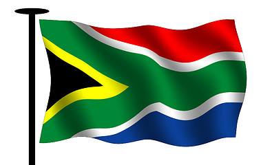 Image showing South African flag