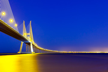 Image showing Vasco da Gama bridge.