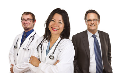 Image showing Group of Doctors or Nurses on a White Background