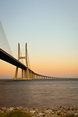 Image showing Vasco da Gama bridge.