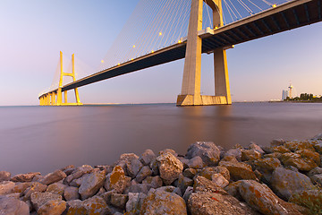 Image showing Vasco da Gama bridge.