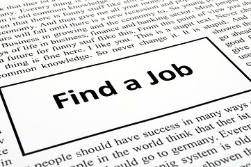 Image showing find a job