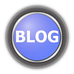 Image showing internet blog button