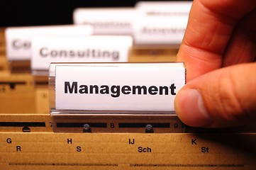 Image showing management