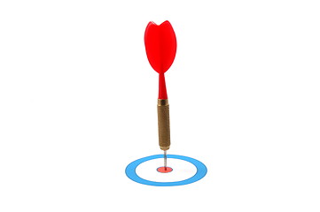 Image showing Dart arrow hit the target