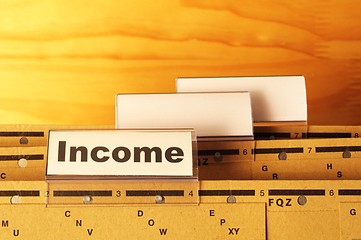 Image showing income