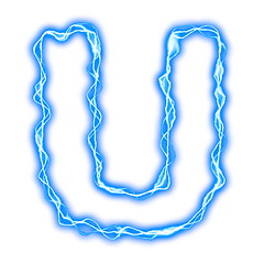 Image showing lightning letters