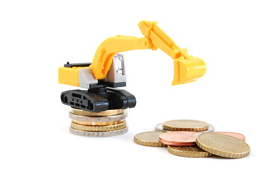 Image showing digger an money