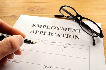 Image showing employment application