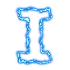 Image showing lightning letters