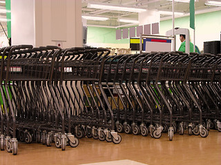 Image showing Shopping carts area