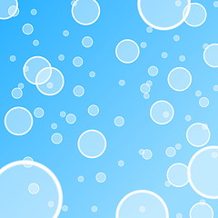 Image showing abstract water bubble illustration