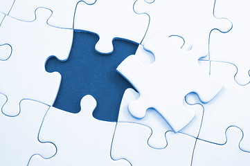 Image showing blank puzzle with missing piece