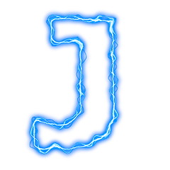 Image showing lightning letters