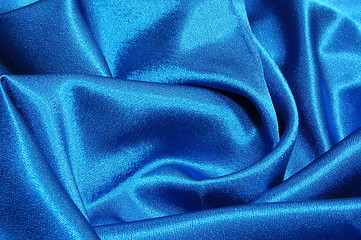 Image showing blue satin background