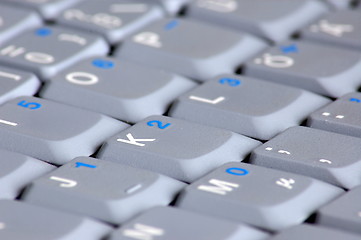 Image showing keyboard of laptop computer