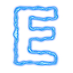 Image showing lightning letters